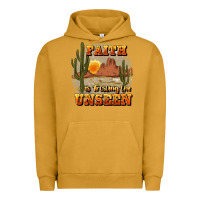 Pigment Peanut Butter faith is trusting the unseen Urban Hoodie - JahusDesignShop
