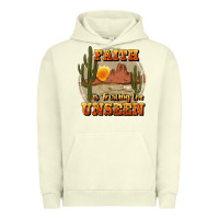 Pigment Pistachio faith is trusting the unseen Urban Hoodie - JahusDesignShop