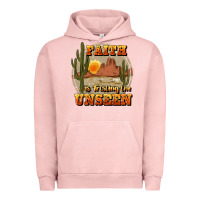 Pigment Salmon faith is trusting the unseen Urban Hoodie - JahusDesignShop