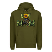 Army Green boy mom Premium Hoodie - CowhideDigitalArt