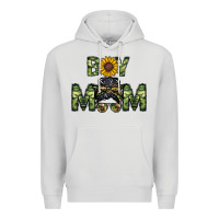 Dove Grey boy mom Premium Hoodie - CowhideDigitalArt