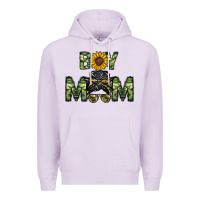 Lilac boy mom Premium Hoodie - CowhideDigitalArt
