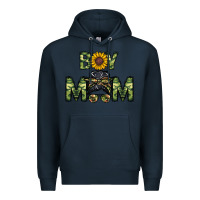 Navy boy mom Premium Hoodie - CowhideDigitalArt
