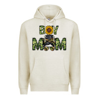 Oatmeal Heather boy mom Premium Hoodie - CowhideDigitalArt
