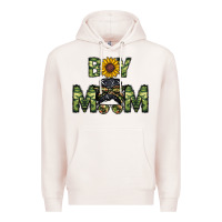 Pale Pink boy mom Premium Hoodie - CowhideDigitalArt