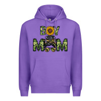 Purple boy mom Premium Hoodie - CowhideDigitalArt