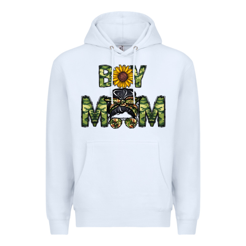 Boy Mom Premium Hoodie by CowhideDigitalArt | Teevron
