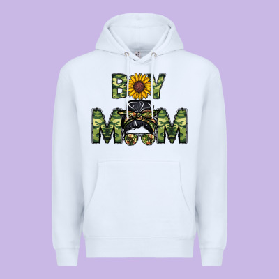 Boy Mom Premium Hoodie Designed By Cowhidedigitalart