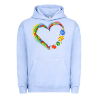 Pigment Grape Ice autism heart Urban Hoodie - JahusDesignShop