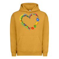 Pigment Peanut Butter autism heart Urban Hoodie - JahusDesignShop