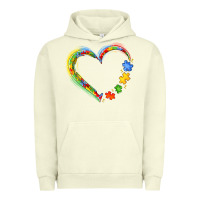 Pigment Pistachio autism heart Urban Hoodie - JahusDesignShop