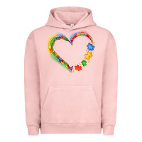 Pigment Salmon autism heart Urban Hoodie - JahusDesignShop