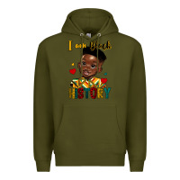 Army Green i am black history black boy Premium Hoodie - HRA Design Shop
