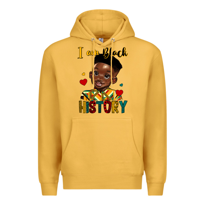 I Am Black History Black Boy Premium Hoodie by HRA Design Shop | Teevron