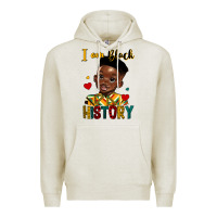 Oatmeal Heather i am black history black boy Premium Hoodie - HRA Design Shop