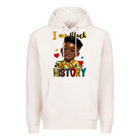 Pale Pink i am black history black boy Premium Hoodie - HRA Design Shop