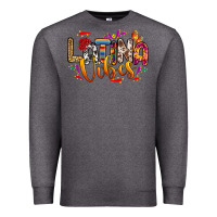 Charcoal Heather Latina vibes Premium Sweatshirt - RanaPortraitStore