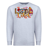 Heather Grey Latina vibes Premium Sweatshirt - RanaPortraitStore