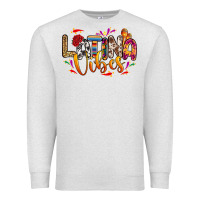 Oatmeal Heather Latina vibes Premium Sweatshirt - RanaPortraitStore