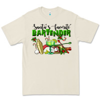 Bone Santa's Favorite Bartender Premium Tee - LillyAllenDesigns