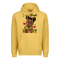 Antique Gold i am black history Premium Hoodie - HRA Design Shop