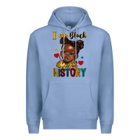 Colony Blue i am black history Premium Hoodie - HRA Design Shop