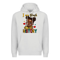 Dove Grey i am black history Premium Hoodie - HRA Design Shop