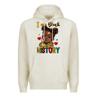 Oatmeal Heather i am black history Premium Hoodie - HRA Design Shop