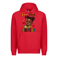 Red i am black history Premium Hoodie - HRA Design Shop