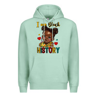 Seafoam i am black history Premium Hoodie - HRA Design Shop