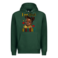Sports Green i am black history Premium Hoodie - HRA Design Shop