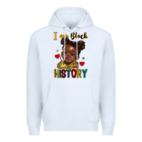 White i am black history Premium Hoodie - HRA Design Shop