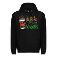 Black coffee gives me teacher powers Premium Hoodie - CowhideDigitalArt