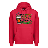 Cardinal coffee gives me teacher powers Premium Hoodie - CowhideDigitalArt