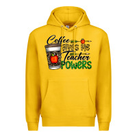 Lemon coffee gives me teacher powers Premium Hoodie - CowhideDigitalArt