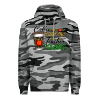 Slate Camo coffee gives me teacher powers Premium Hoodie - CowhideDigitalArt