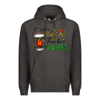 Smoke coffee gives me teacher powers Premium Hoodie - CowhideDigitalArt