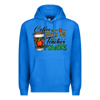True Royal coffee gives me teacher powers Premium Hoodie - CowhideDigitalArt