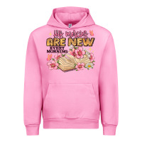Fuchsia Pink his mercies are new every morning lamentations 3 2 Urban Hoodie - JahusDesignShop