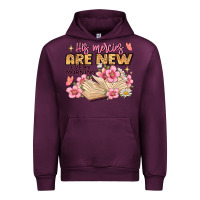 Mauve Wine his mercies are new every morning lamentations 3 2 Urban Hoodie - JahusDesignShop