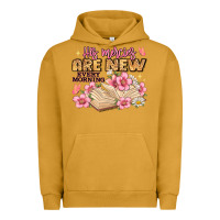 Pigment Peanut Butter his mercies are new every morning lamentations 3 2 Urban Hoodie - JahusDesignShop