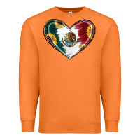 Carrot Sunflower Mexican Flag Heart Premium Sweatshirt - RanaPortraitStore