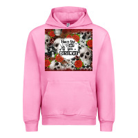Fuchsia Pink have the day you deserve skull and rose Urban Hoodie - JahusDesignShop