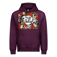 Mauve Wine have the day you deserve skull and rose Urban Hoodie - JahusDesignShop