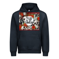 Navy have the day you deserve skull and rose Urban Hoodie - JahusDesignShop
