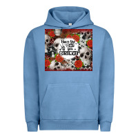 Pigment Pebble Blue have the day you deserve skull and rose Urban Hoodie - JahusDesignShop