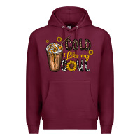 Burgundy cold like my soul Premium Hoodie - CowhideDigitalArt