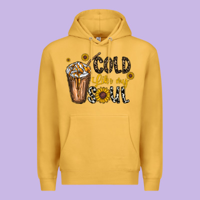 Cold Like My Soul Premium Hoodie Designed By Cowhidedigitalart