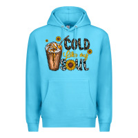 Ocean Blue cold like my soul Premium Hoodie - CowhideDigitalArt