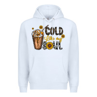 White cold like my soul Premium Hoodie - CowhideDigitalArt